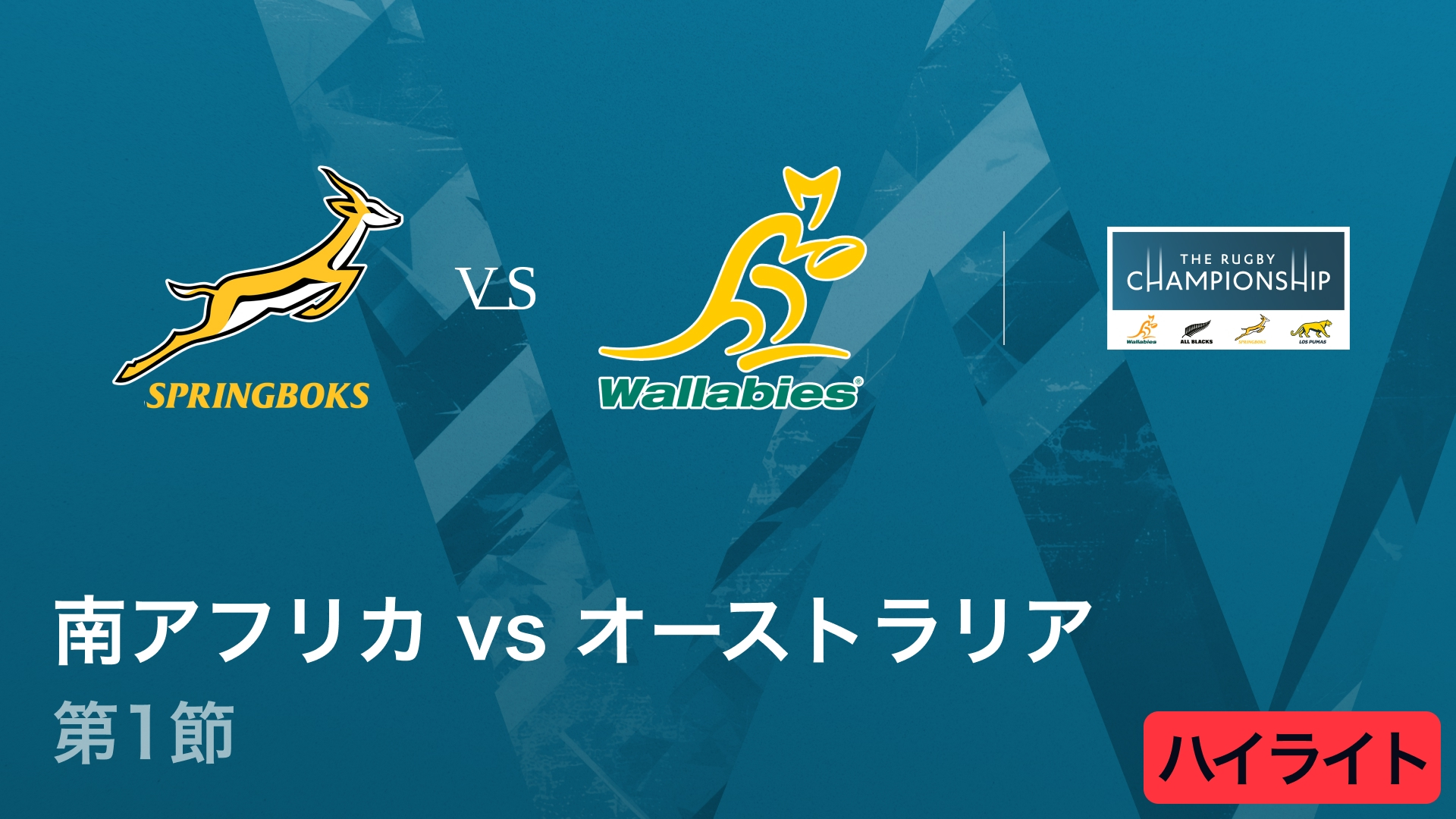 ハイライト】南半球4カ国対抗戦 ザ・ラグビーチャンピオンシップ