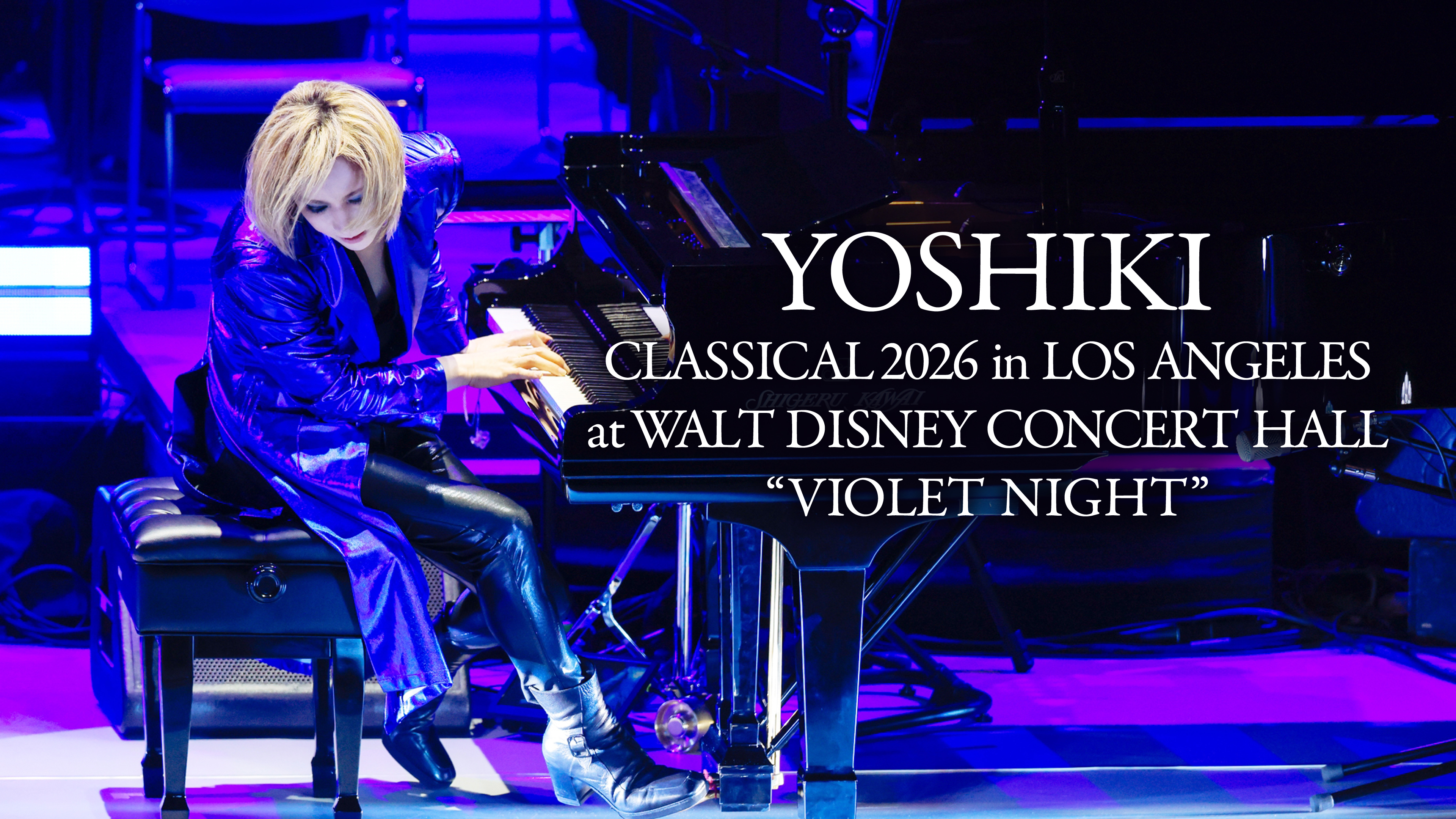 YOSHIKI CLASSICAL 2026 in LOS ANGELES at WALT DISNEY CONCERT HALL