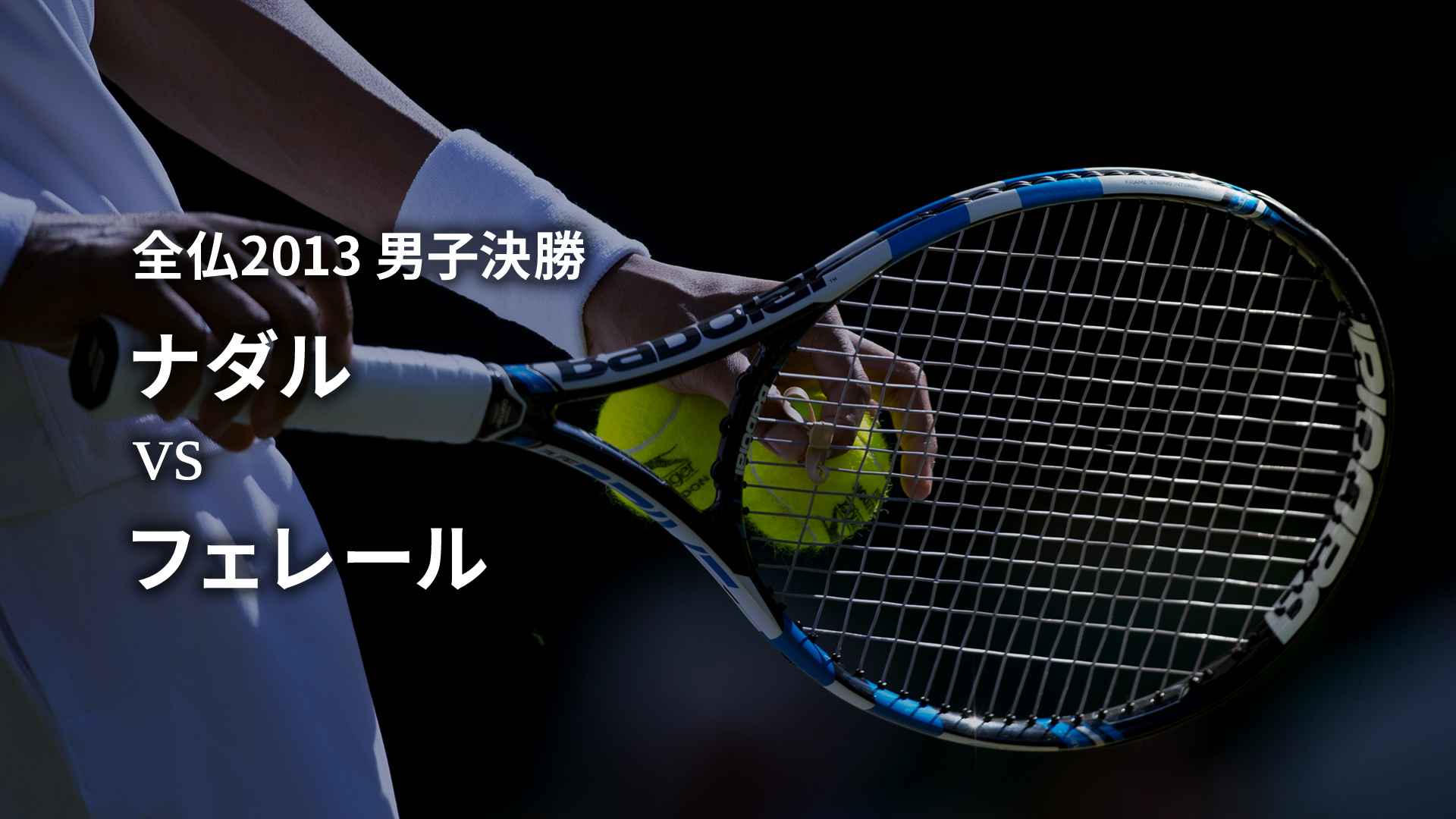 テニスグランドスラム名勝負選 男子決勝 全仏2013 ナダルvsフェレール