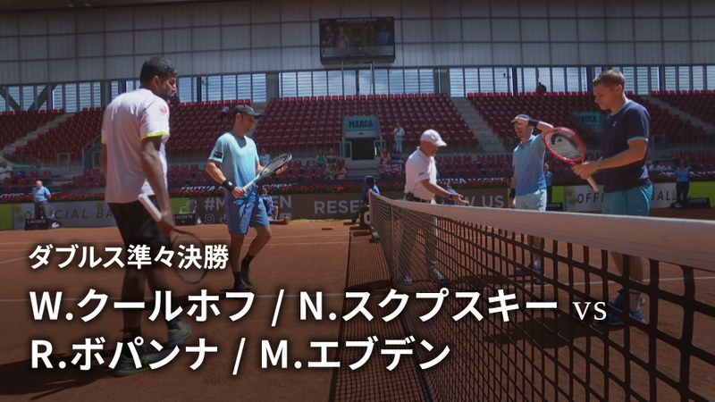 男子テニスatpツアー2023 マスターズ1000 マドリード ダブルス準々決勝 W クールホフ Ned N スクプスキー Gbr